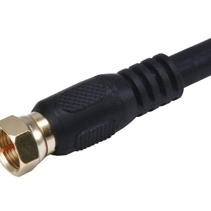 Monoprice 103030 75-Ohm Quad Shielded CL2 F-Type Coaxial RF Cable