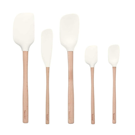 Tovolo Silicone Spatula with Wooden Handle Set of 