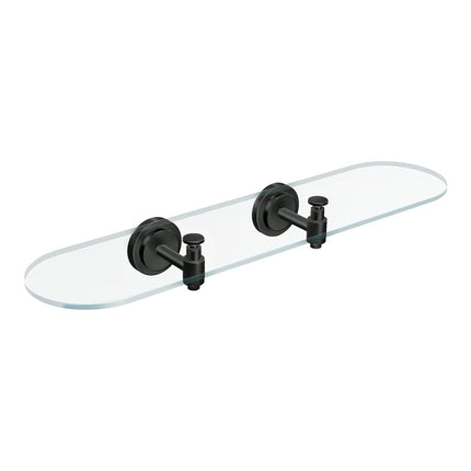 Moen DN0790BL Étagère en verre pour coiffeuse Collection Iso, Noir mat