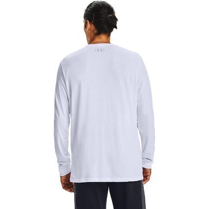 Under Armour UA Sportstyle Left Chest LS - Long Sleeve - Tops - White/Black - Size: SM