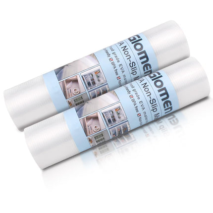 Refrigerator Liners, Shelf Liners for Kitchen Cabinet, Washable Oil-Proof for Drawer, Shelves, Storage, 12 Inches x 20 FT, Non-Slip (12 Inches x 20 FT x 2 Rolls)
