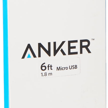 Anker 6ft / 1.8m Micro USB to USB Cable. High Speed USB 2.0 A Male to Micro B for Android, Samsung, HTC, Motorola, Sprint, Nokia, LG, HP, Sony, BlackBerry and Many More.