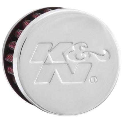 K&N Vent Air Filter/ Breather: High Performance, Premium, Washable, Engine Filter: Flange Diameter: 0.3125 In, Filter Height: 1.125 In, Flange Length: 0.4375 In, Shape: Breather, 62-2470