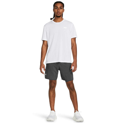 Under Armour Mens UA Launch Run 2 in 1 Shorts C Rock/Reflect XL