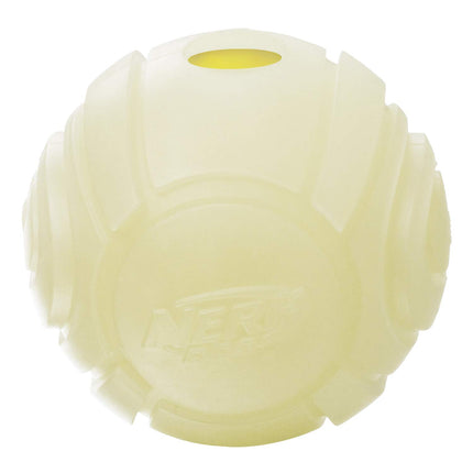 Nerf Dog Glow Ball Dog Toy with Interactive LED, Lightweight, Durable and Water Resistant, 2.5 Inches, for Small/Medium/Large Breeds, Single Unit, No Color