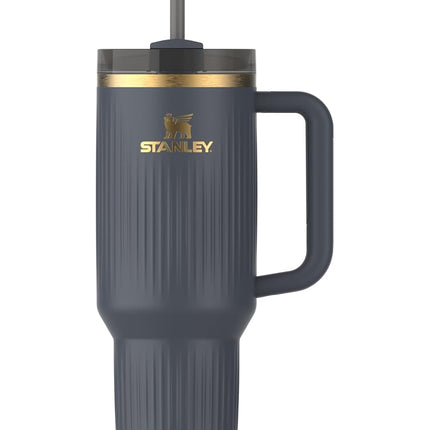 Stanley Quencher H2.0 Tumbler with Handle and Straw 40 oz | Flowstate 3-Position Lid | Cup Holder Compatible for Travel | Insulated Stainless Steel Cup | BPA-Free | Fluted Twilight