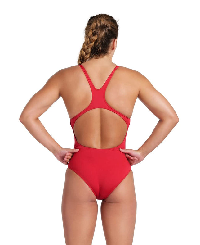 Arena Women's Standard Swim Pro Open Back One Piece Solid Team Athletic Training Swimsuit