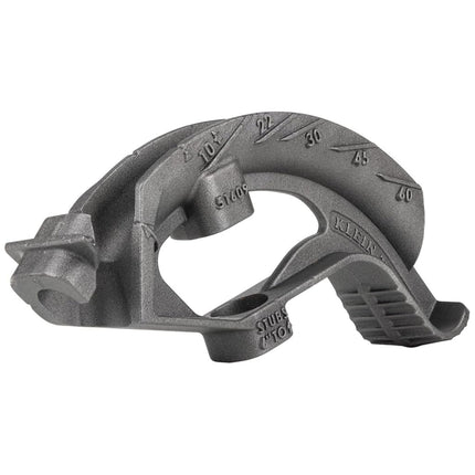 Klein Tools 51609 Iron Conduit Bender Head, for 3/4-Inch EMT or 1/2-Inch Rigid IMC, use with Klein Tools Angle Setter (Cat. No. 51612)