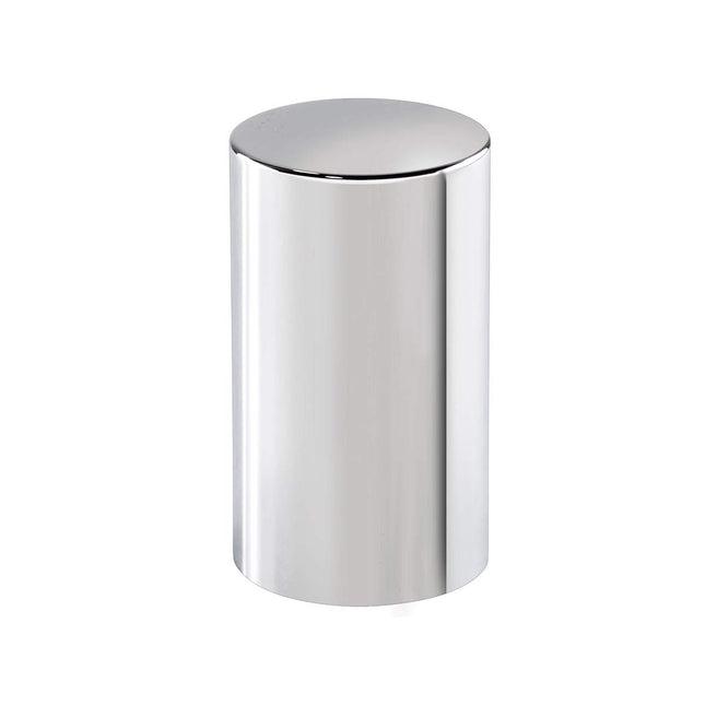United Pacific 10568CB Tapas de tuerca de plástico cromado de 33 mm x 3-1/2'', cubiertas de cilindro - a presión (paquete de 60)