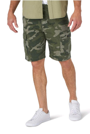 Wrangler Camo Relaxed Fit Stretch Cargo Shorts - 4