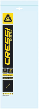 Cressi Dry Snorkel - Unisex Premium Dry Snorkel for Diving/Apnea/Snorkeling, Black/Black, One Size