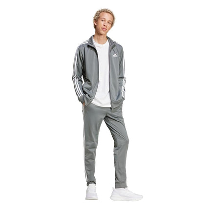 adidas mens Basic 3-stripes Tricot Track Suit, Grey, M Tall