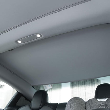 VION Tesla 2023-2017 Model 3 Roof Sunshades - Precision Fit, Color Match, Full Blackout