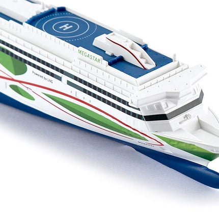 Siku 1728 - Tallink Megastar 1:1000 Scale Toy Ferry for Kids Age 3+ | Die-Cast Ship Model