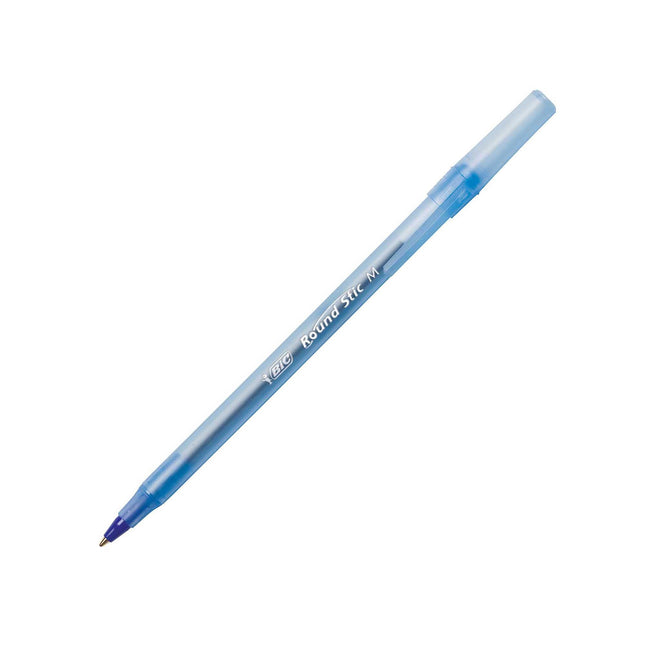Bic Corporation Bic Corporation Round Stic Ballpoint Pen,Med. Point Blue Ink