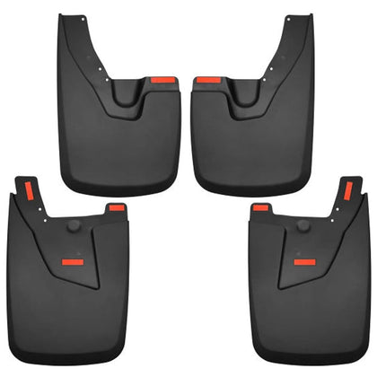 Husky Liners Mud Guards | Front and Rear - Black, 4 Pc. | 58056 | Fits 2019-2022 Dodge Ram 2500/3500 w/OEM Fender Flares (Excludes Power Wagon/Excludes Dually)