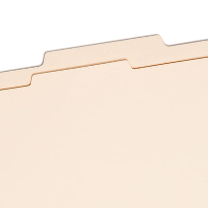 Smead Classification File Folder, 1 Divider, 2" Expansion, 2/5-Cut Tab, Letter Size, Manila, 10 per Box (13700)