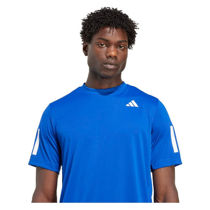adidas Men's Club Tennis Climacool 3-Stripes T-Shirt, Collegiate Royal, S
