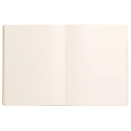 Rhodia Rhodiarama 117551C Notebook with Soft Cover, Dot Grid, 80 Sheets, 90 g Ivory Paper, 190 x 250 mm, Bookmark, Inner Pocket, 1 Piece, Silver