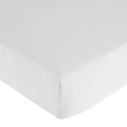 Drap de matelas de garderie 100 % percale de coton avec élastiques aux coins American Baby Company, blanc, 24 x 48 x 4, pour garçons et filles