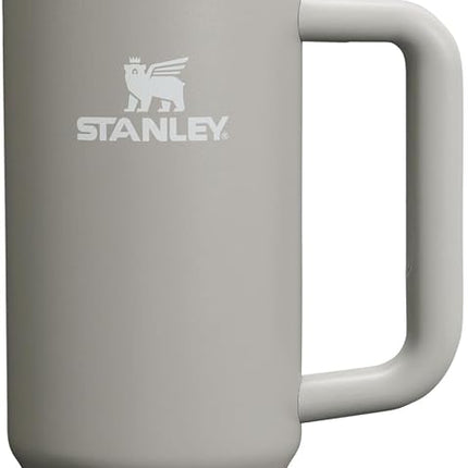 STANLEY Quencher H2.0 FlowState Stainless Steel Vacuum Insulated Tumbler with Lid and Straw for Water, Iced Tea or Coffee, Smoothie and More, Ash, 30oz