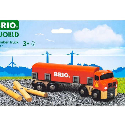 BRIO World Lumber Truck Toy Vehicle for Kids Age 3 Years Up