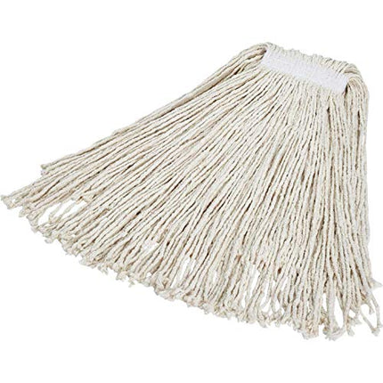 Rubbermaid Commercial Products Value Pro Cut-End Mop Head, Cotton, 24, 1-Inch Headband, White (FGV11800WH00)(Pack of 12)