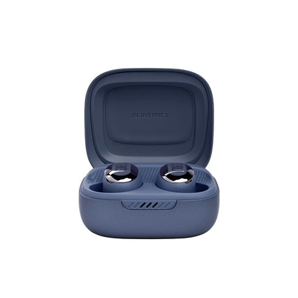 L Live Free 2: 35 Hours Playtime, True Adaptive Noise Cancellation, Intelligent Ambient and Beamforming Microphones (Blue) - Small