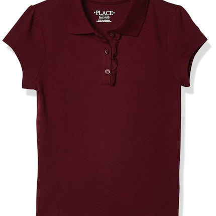 The Children's Place Polo bébé fille à manches courtes, rubis, 14