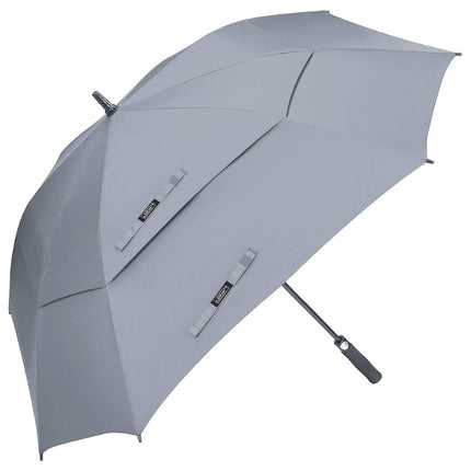 G4Free Extra Large Golf Umbrella 62/68 inch Vented Square Umbrella Windproof Auto Open Double Canopy Oversized Stick Umbrella