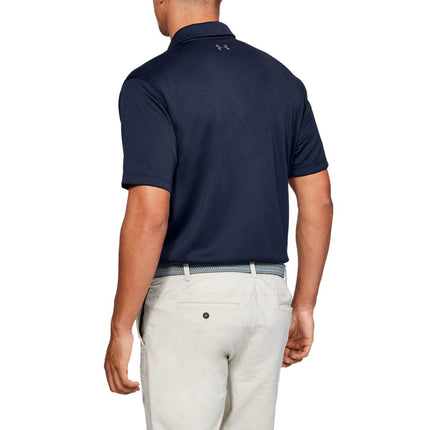Polo Under Armour Golf Tech para hombre 2026 - Azul Marino Medianoche - 4XL