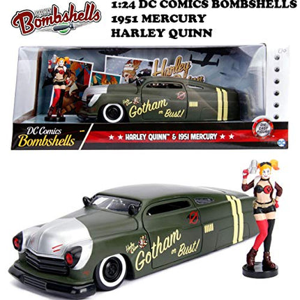 Jada 1:24 1951 Mercury w/Harley Quinn Fi