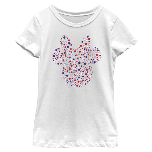 Disney Mouse Minnie Stars Girls Short Sleeve Tee S