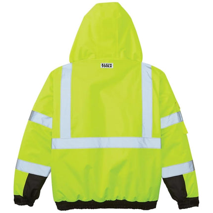 Klein mens Wrap Coat, Yellow and Black, L