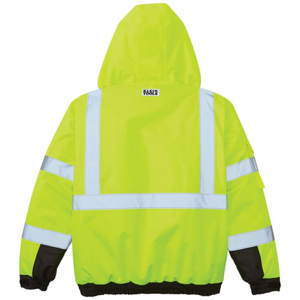 Klein mens Wrap Coat, Yellow and Black, L