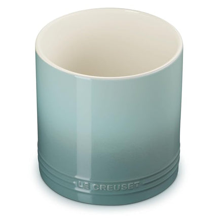 Le Creuset Pot à ustensiles Signature en grès, 2,7 pintes, Fleur de sel