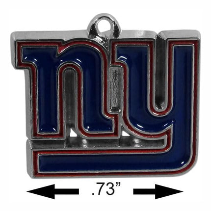 Siskiyou Sports NFL New York Giants Chrome Dangle Earrings