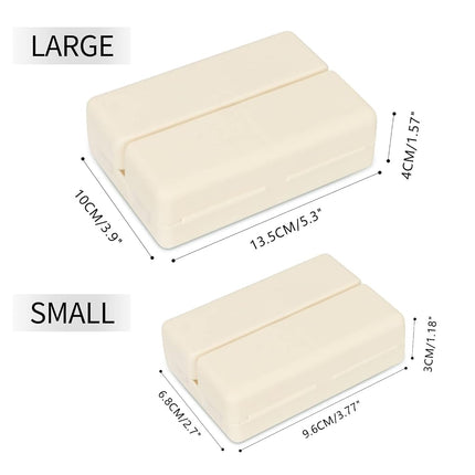 FYY 2 Pcs Daily Pill Organizer, 7 Compartments Portable Pill Case Travel Pill Organizer,[Folding Design]Pill Box for Purse Pocket to Hold Vitamins,Cod Liver Oil,Supplements and Medication-White