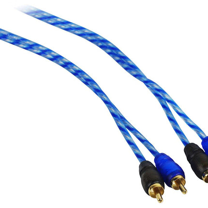Rockville RWK82 8 Gauge 4 Chan Car Amp Wiring Installation Wire Kit (2) RCA's