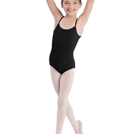 Justaucorps camisole Bloch Dance Girls Plie, Noir, 8-10 ans