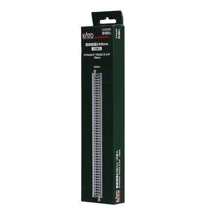 KATO N Gauge Straight Track 9.8 inches (248 mm), Pack of 10, 20-000-L Railway Model Supplies