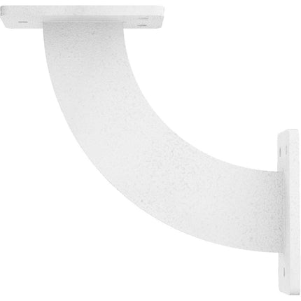 Ekena Millwork BKTM02X07X07BRHWH 2 inch W x 7 inch D x 7 inch H Bradford Steel Bracket, Hammered White