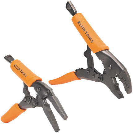Locking plier Set Curved Jaw 10" Long Nose 6" 2-Pi