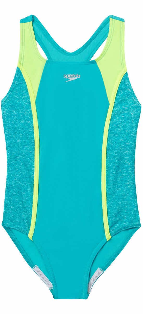 Speedo Girls Racerback Sport Splice One Piece Swim