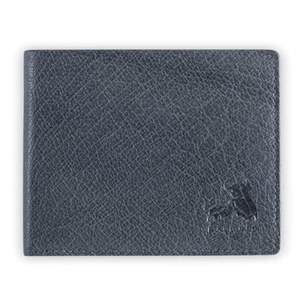 Cartera Bifold de Cuero para Hombre con RFID y Ventana Abatible para ID en Marrón Búfalo Vintage, Gris Búfalo Salvaje, Clásico
