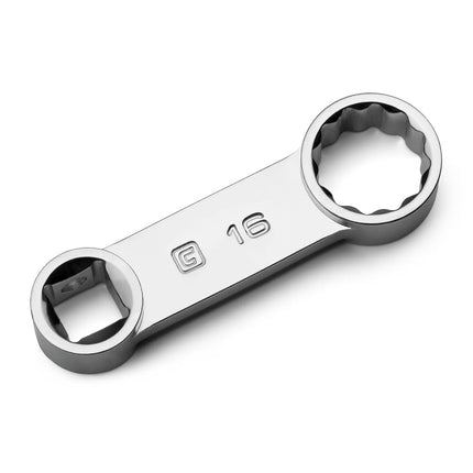 Capri Tools Adaptador de torque de 3/8 pulg. de accionamiento de 16 mm, extremo de caja de 12 puntas