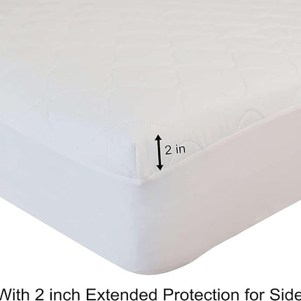 Kingnex Waterproof Split Top Queen Mattress Protector for Adjustable Bed