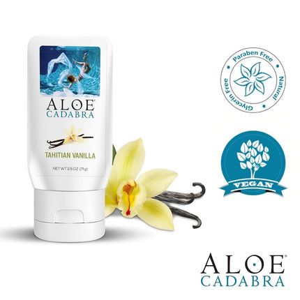Aloe Cadabra Natural Organic Personal Lubricant, Tahitian Vanilla, 2.5 Ounce