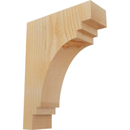 Ekena Millwork COR04X12X16PEC00RDF Pescadero Rough Sawn Corbel, 4" Width x 12" Depth x 16" Height, Douglas Fir