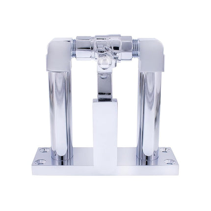 OneBlankWall 46106 Chrome 4 Inch Air Horn Valve Set - Low Rider Style